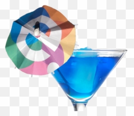 Custom Cocktail UmbrellascomCustom - Black Drink Emoji