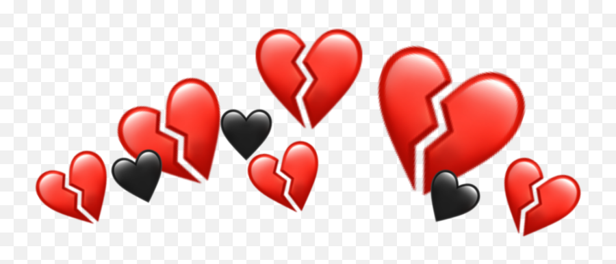 Broken Heart Stickers - Heart Emoji,Emoji For Broken Heart