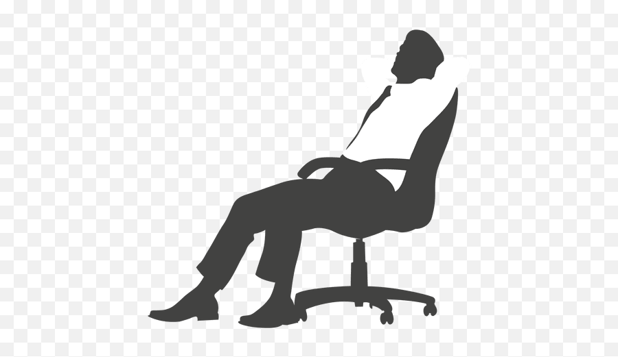 Tired Woman On Chair - Transparent Png U0026 Svg Vector File Office Tiredness Transparent Png Emoji,Chair Emoticon