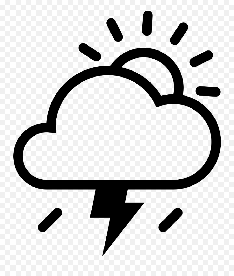 Sun Cloud Icon Png Transparent Png - Rainy Clouds Icon Transparent Emoji,Thunder Cloud Emoji
