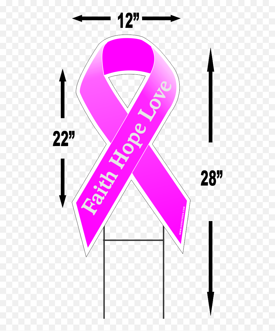 Breast Cancer Faith Love Large X Outdoor - Breast Cancer Cancer Free Ribbon Emoji,Cancer Sign Emoji