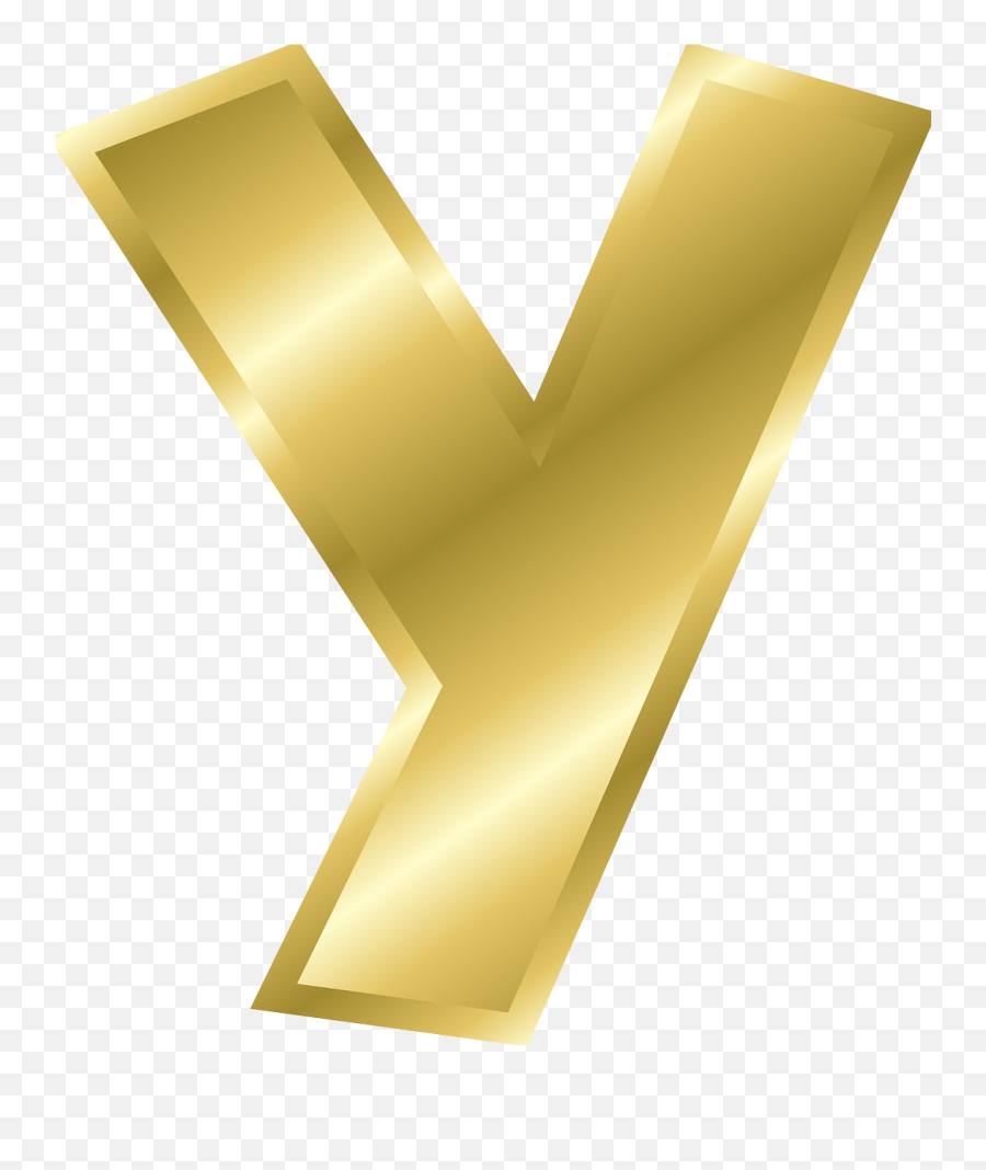 Letter Y Capital Letter Alphabet Png Image Gold - Clip Art Transparent Gold Letter Y Emoji,Alphabet Emojis