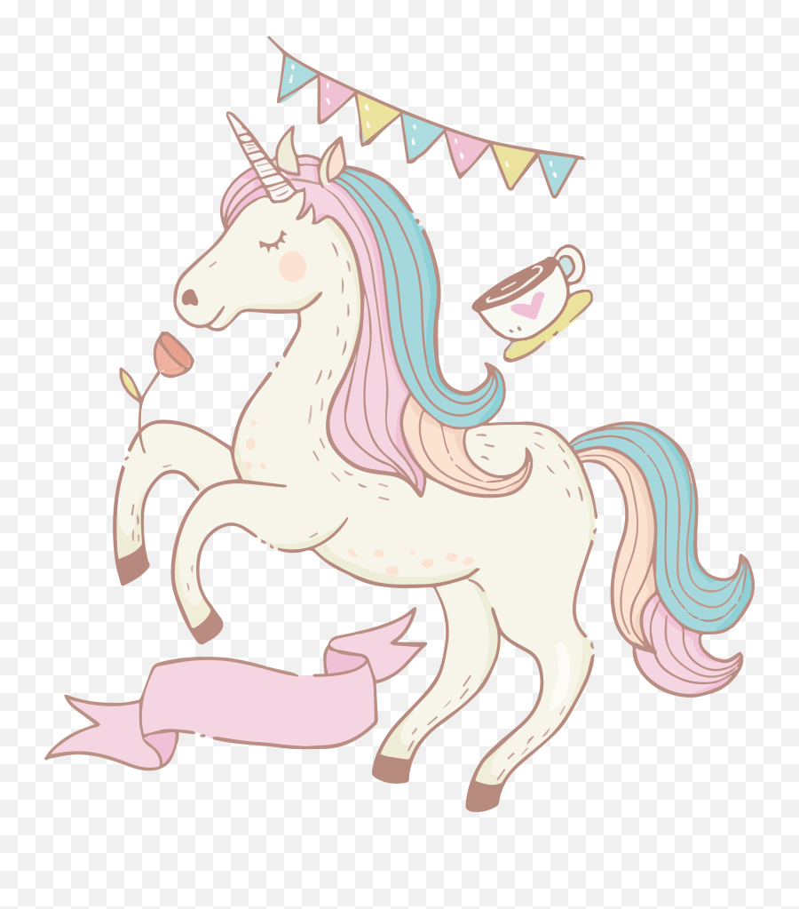 Download Painted Hand Illustration Unicorn Free Transparent - Unicorn Emoji,Unicorn Emoticon