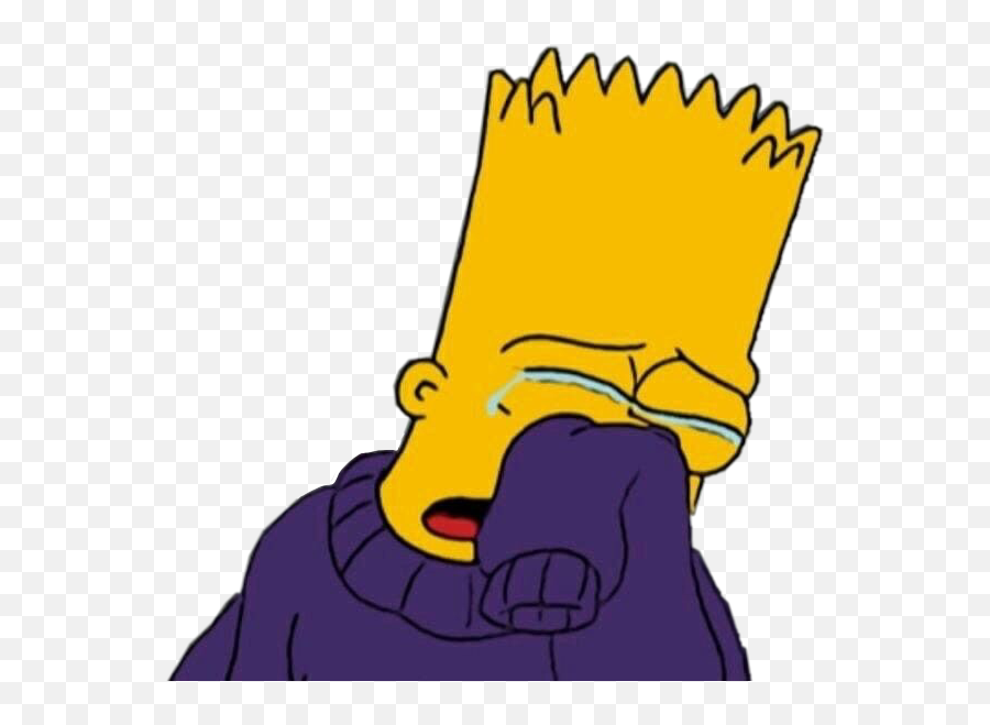 Sad Miserable Simpsons Cry Crying - Simpson Pleure Emoji,Miserable Emoji