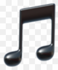 Note Black Iphone Emoji Emojis Iphoneemoji Emojisticker - Spotify Shazam And Pandora,Note Emoji