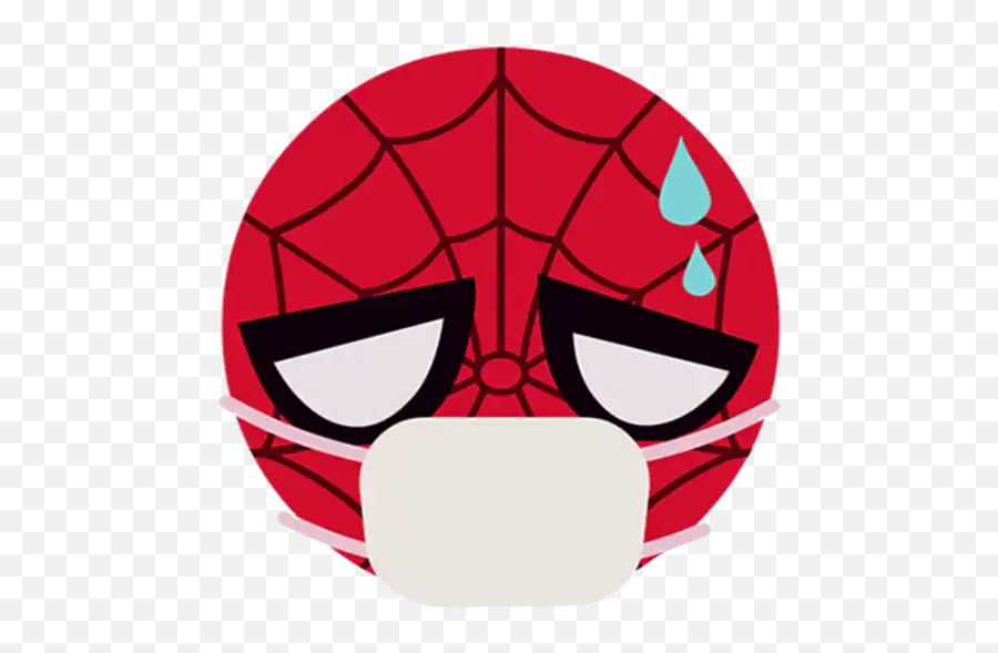 Spiderman Emoji Stickers For Whatsapp - Spiderman Half Mask,Mirror Emoji