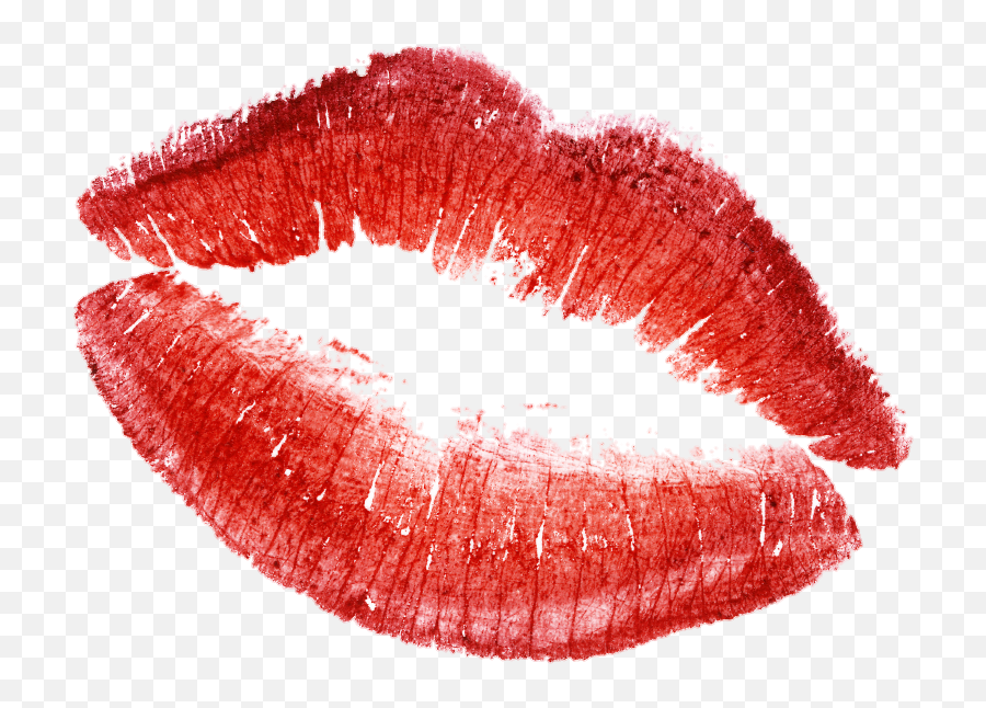 Red Lips Lipstick - Kiss Mark Transparent Background Emoji,Red Lips Emoji