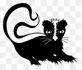 Scared Skunk Sticker - Illustration Emoji,Skunk Emoji