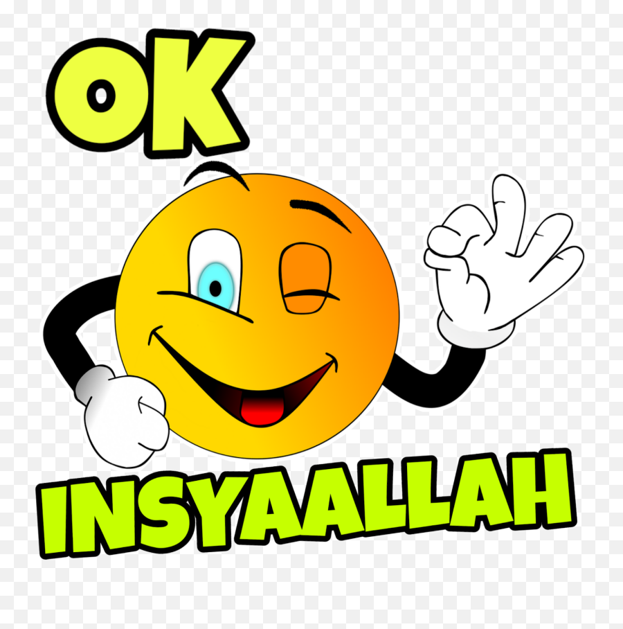 Whatsapp Stickers Gambar Emoji File Png - Stiker Insya Allah,Allah Emoji