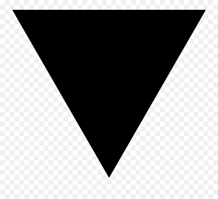 Black Triangle - Upside Down Triangle Png Emoji,Anti Lgbt Emoji