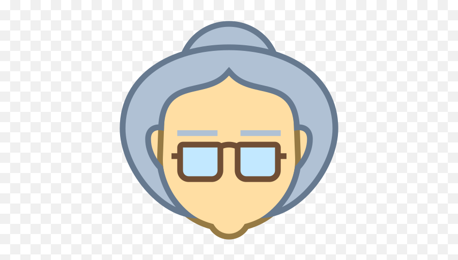 Old Lady Icon - Elderly Woman Icon Png Emoji,Old Lady Emoji