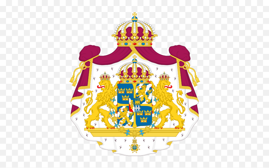 Great Coat Of Arms Of Sweden - Sweden Coat Of Arms Emoji,Second World War In Emojis