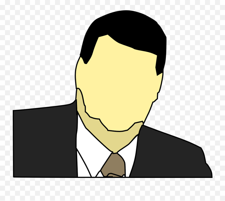 Free Anonymous User Vectors - Cartoon Suit Emoji,Annoyed Emoticon