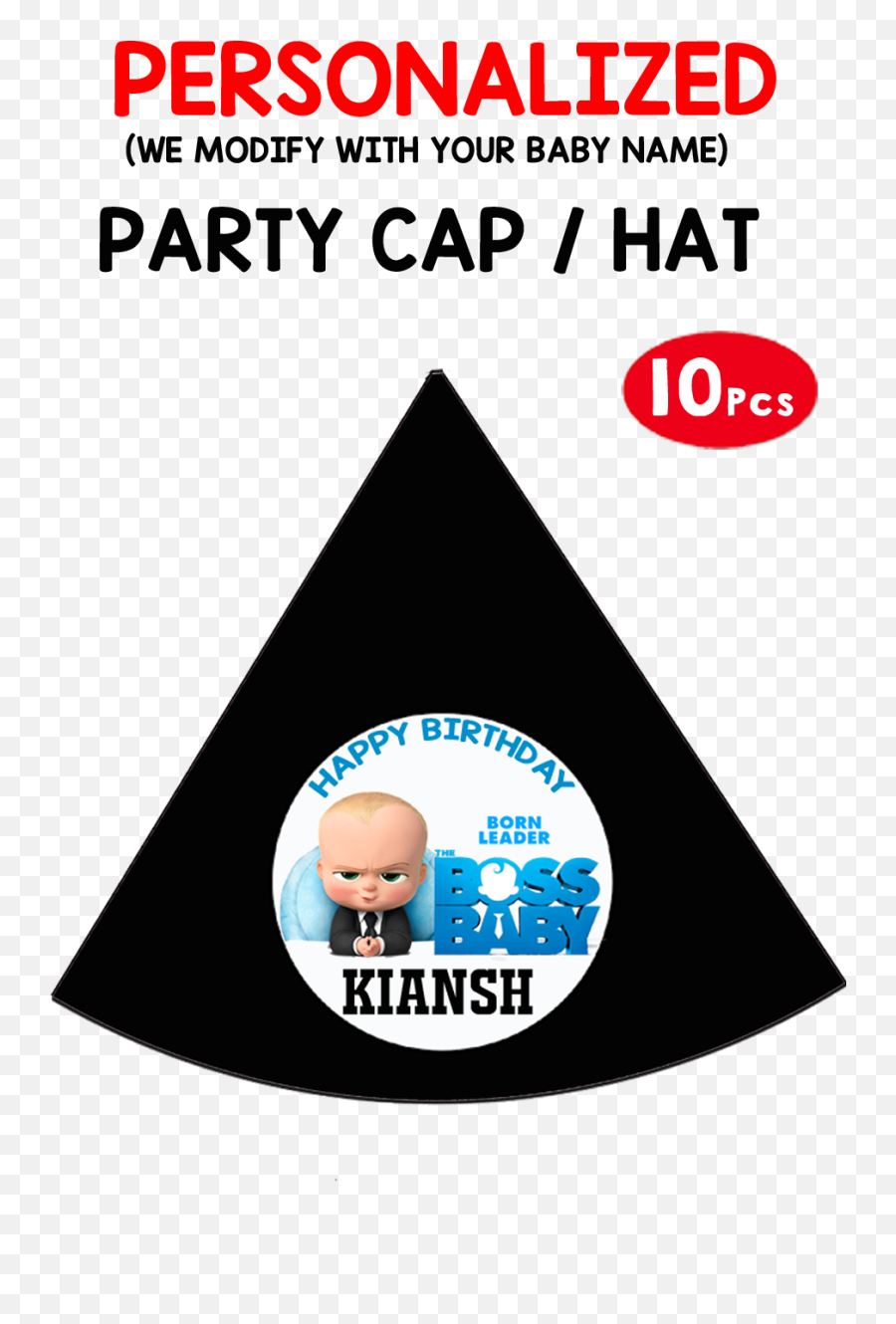 Za9c4e0 Boss Baby Party Hats Birthday Hats Party Hat Party - Poster Emoji,Emoji Party Favors