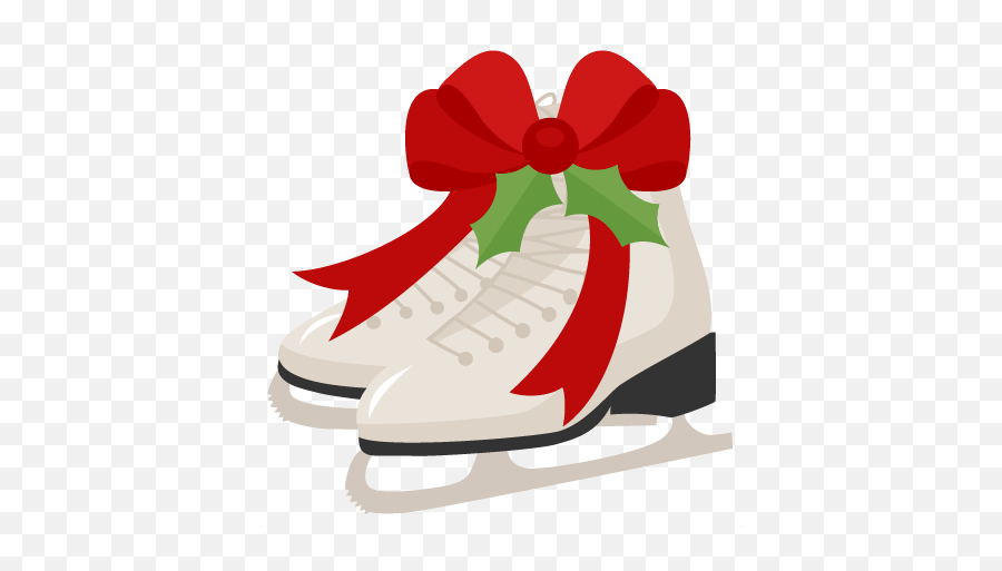 Ice Skates Clipart No Background - Clip Art Christmas Ice Skates Emoji,Ice Skate Emoji