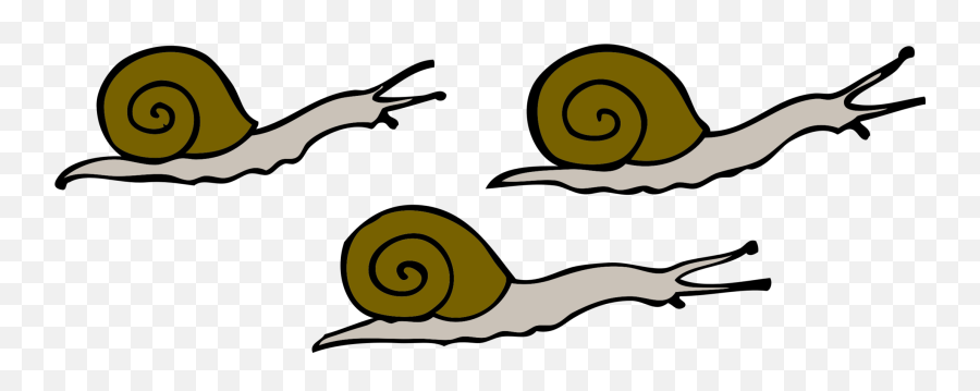 3 Snails Clipart - Snails Clipart Emoji,Snail Emoticon
