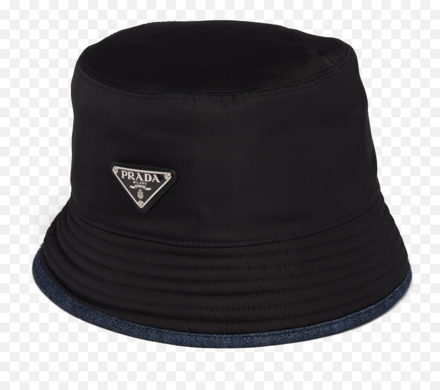 Nylon And Denim Bucket Hat - Fedora Emoji,White Emoji Bucket Hat