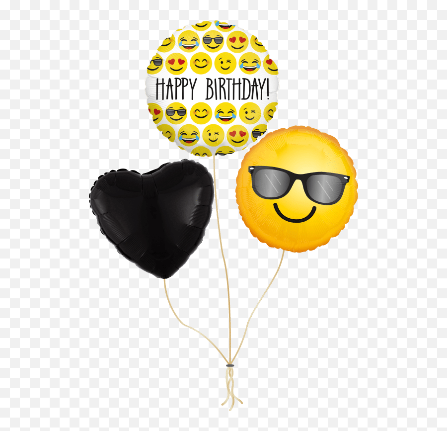 Ballonnen Tros U0027happy Birthday Emojiu0027 - Feliz Cumpleaños En Emoji,Birthday Emoji