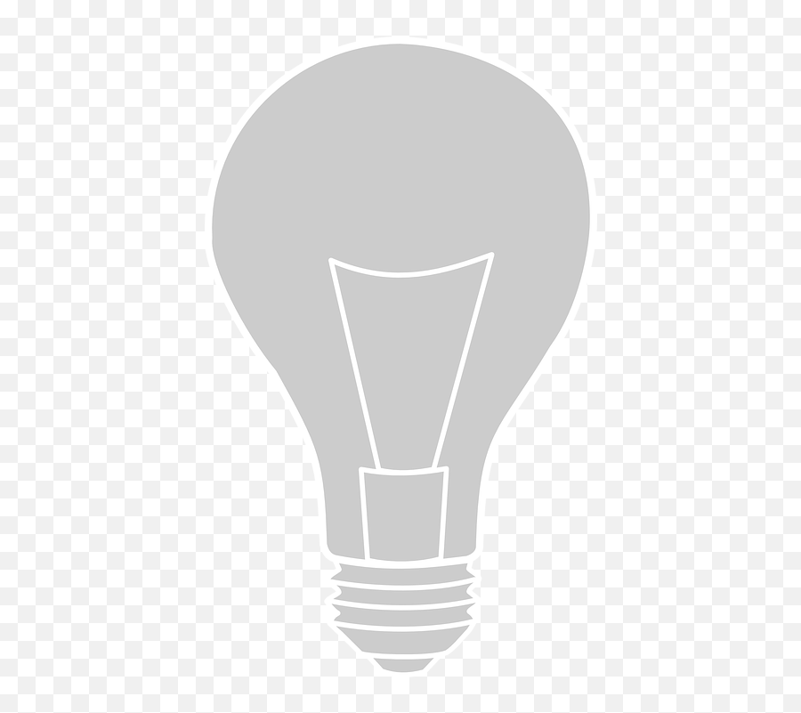 Free Illumination Lamp Vectors - Lightbulb Silhouette Emoji,Squid Emoticon