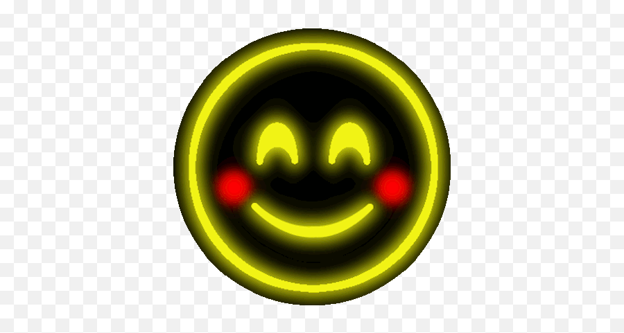 Neon Emoji Istickers 24 By Szymon Lapinski - Wide Grin,Hug Emoticon Iphone