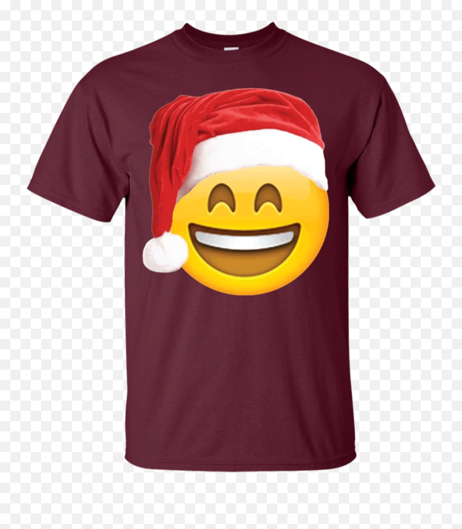 Emoji Christmas Shirt Smiley Face Santa Hat Family Set T,Forest Emoji