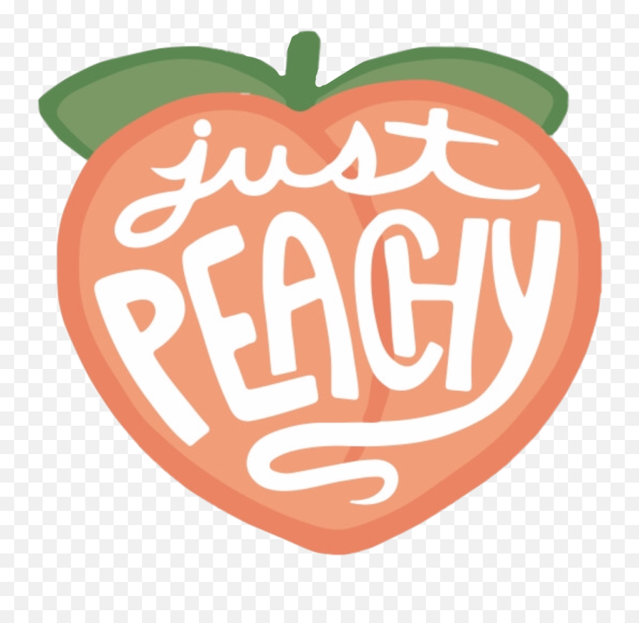 Peachwords Peachaesthetic Peachy Peach - Illustration Emoji,Peaches Emoji