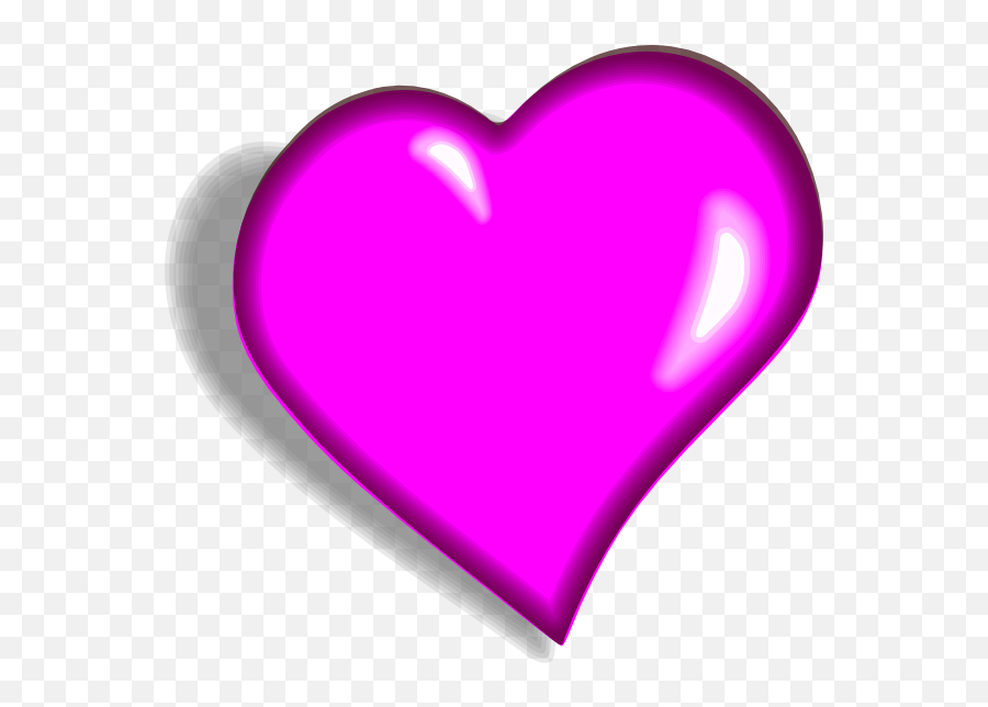 Purple Heart Transparent Background - Hot Pink Heart Png Emoji,Purple Heart Emoji Png