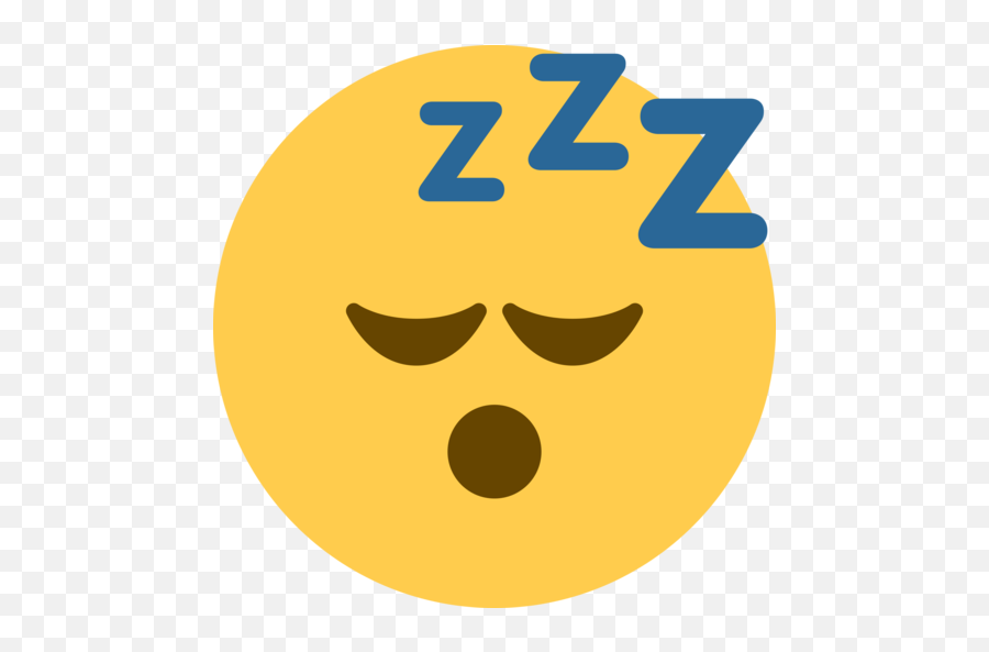 Sleeping Face Emoji - Sleeping Emoji Twitter,Zzz Emoji Png