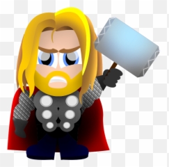 Thor Clipart Cartoon Pencil And In - Thor Clip Art Emoji,Thor Emoji