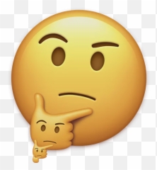 Thinking Emoji - Emoji Png Transparent,Apple Thinking Emoji