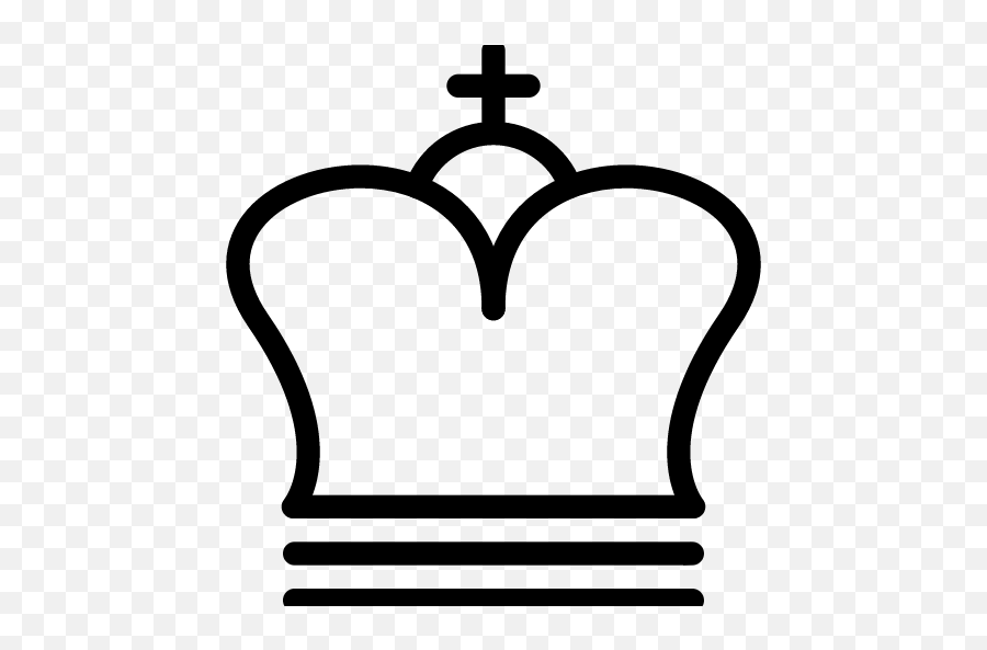 King Icon - White Chess King Icon Emoji,Chess King Emoji
