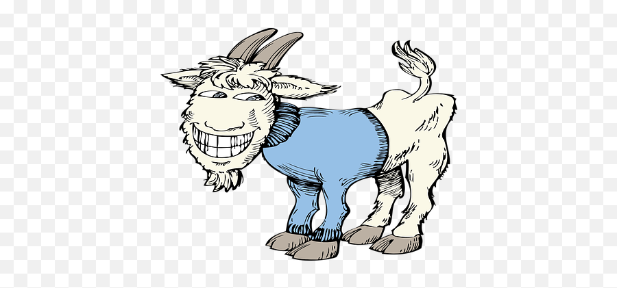 Free Laughing Laugh Vectors - Goat Funny Clipart Emoji,Donkey Emoticons