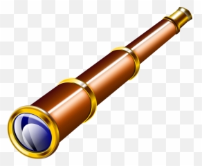 Spyglass Binoculars View Lenses - Pirate Telescope Clip Art Emoji,Girl Magnifying Glass World Emoji