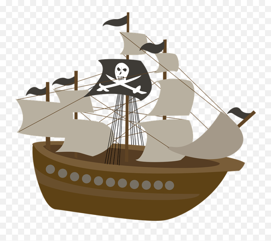 Pirate Ship Kids - Cartoon Pirate Ship Png Emoji,Flag Ship Emoji