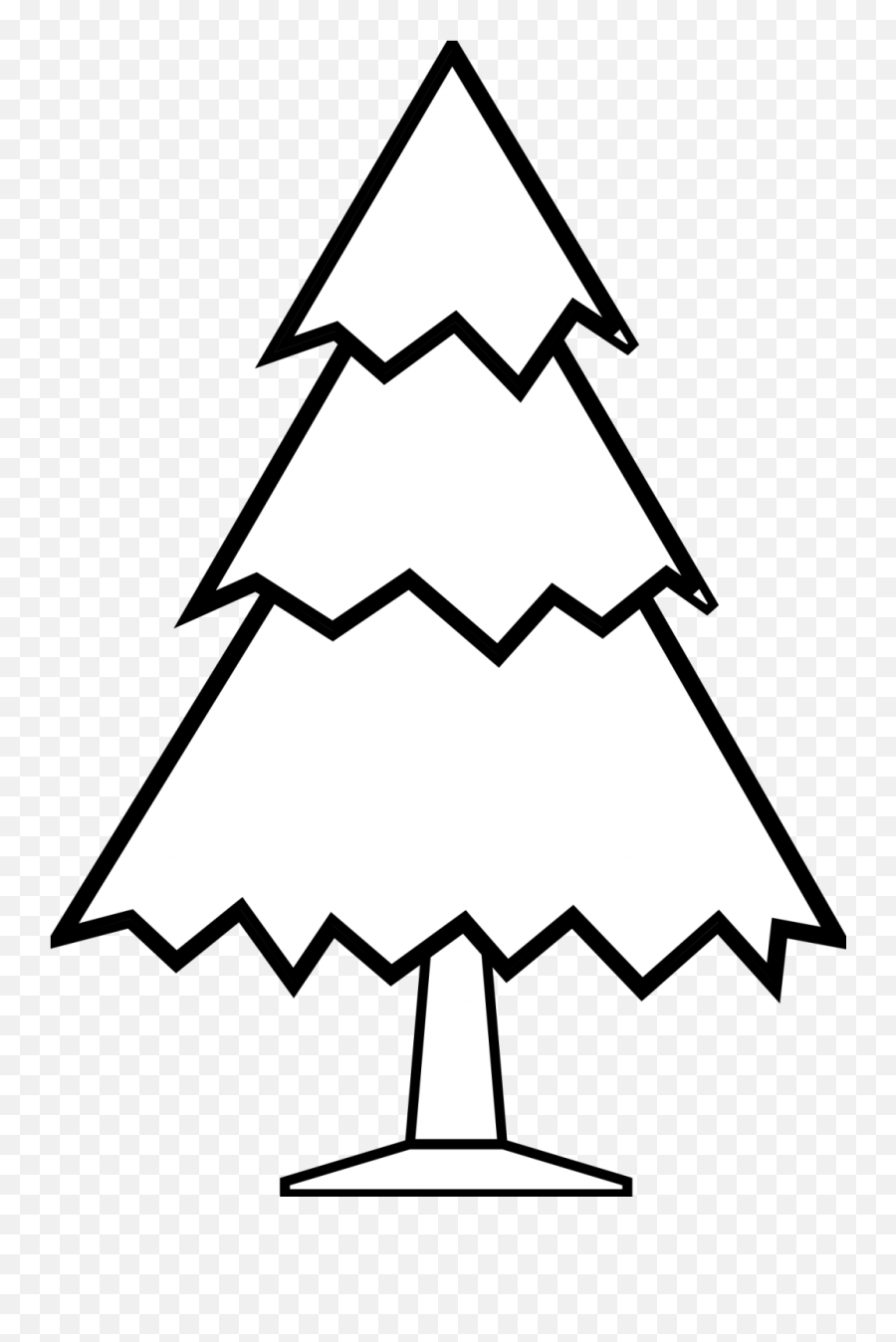Emoji Clipart Black And White Emoji - Simple Christmas Tree Clipart,Black Triangle Emoji