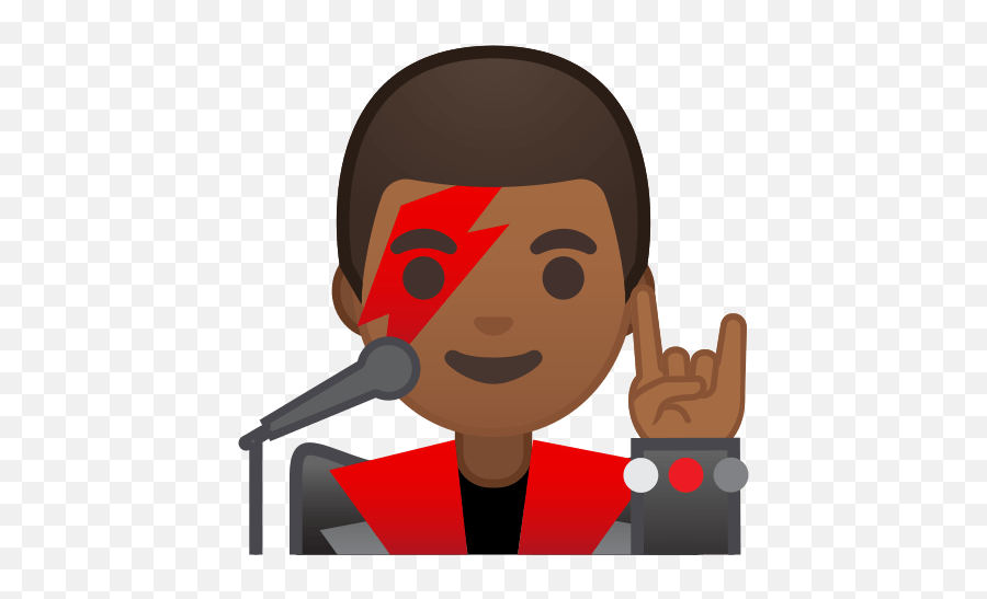 Man Singer Emoji With Medium - Emoji Cantora,Violin Emoji