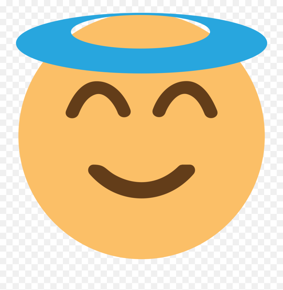 Emojione1 1f607 - Smiley Emoji,Emoji 35