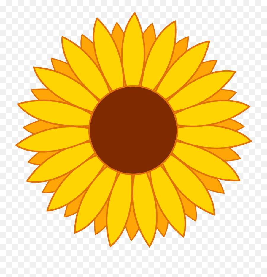 2382 Sunflower Free Clipart - Printable Sunflower Clipart Emoji,Sunflower Emoji
