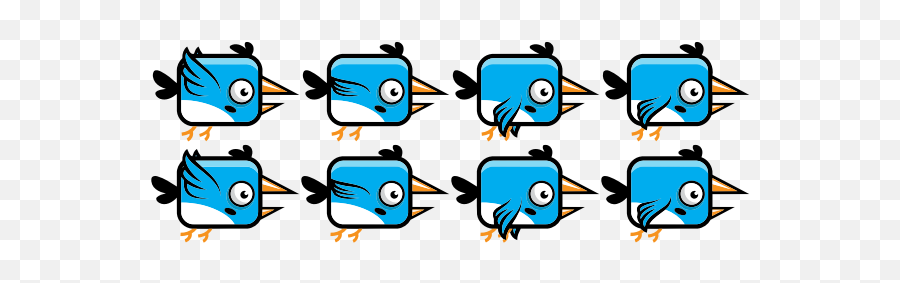 Flying Bird Animation - Sprite Sheet Png Transparent Emoji,Sunrise Bird Emoji