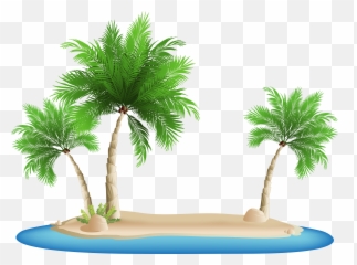 5268 Island Free Clipart - Palm Tree Island Png Emoji,Palm Tree Emoji