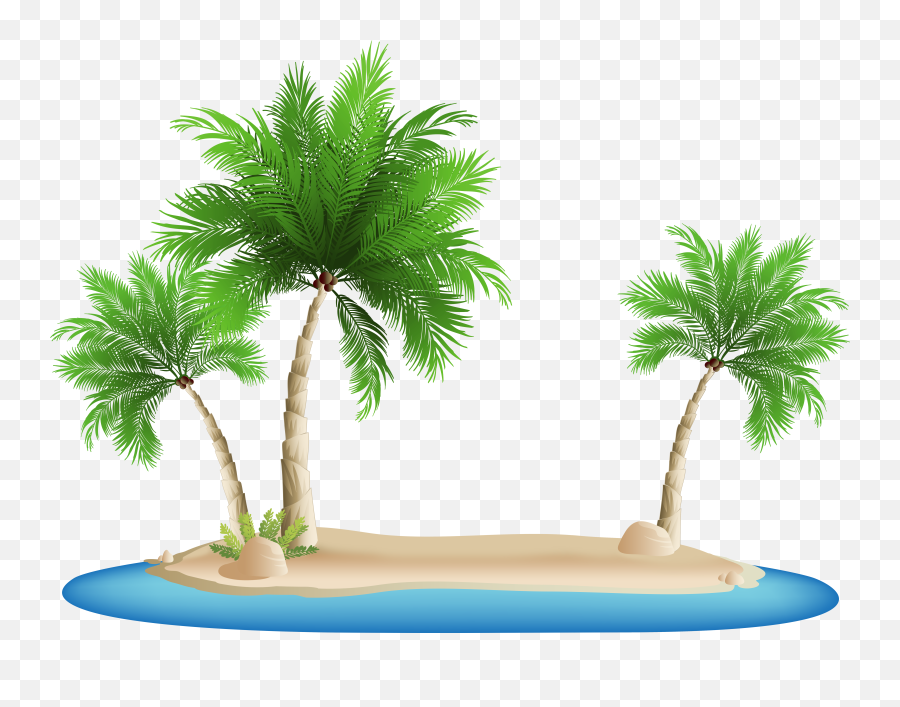 5268 Island Free Clipart - Palm Tree Island Png Emoji,Palm Tree Emoji