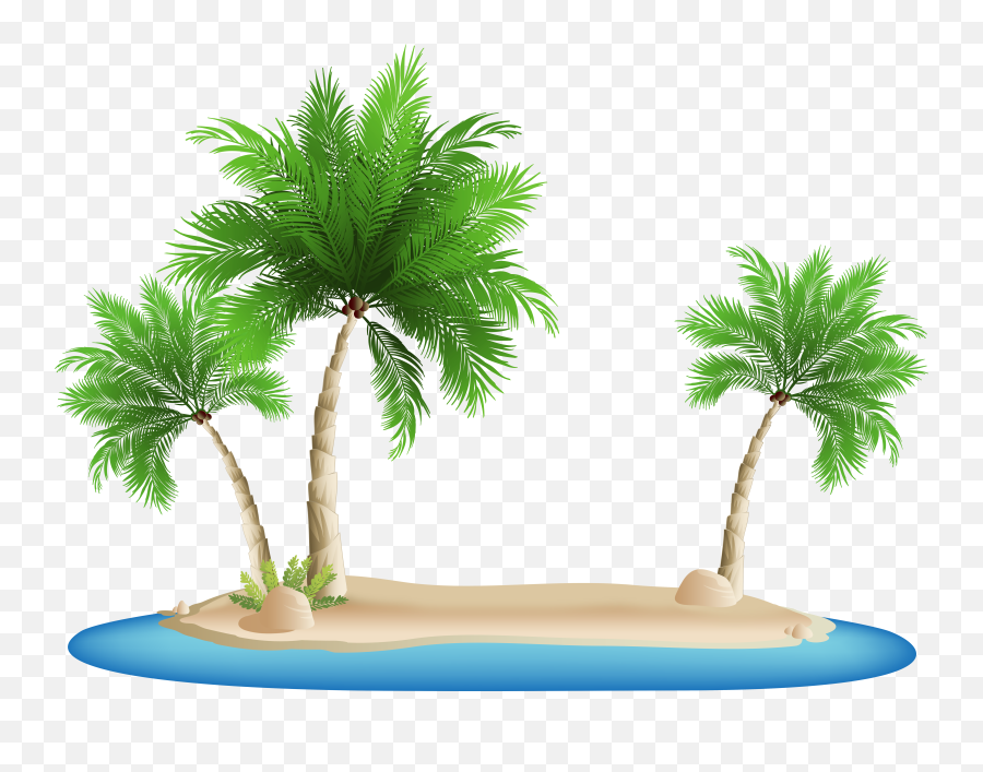 5268 Island Free Clipart - Palm Tree Island Png Emoji,Palm Tree Emoji ...