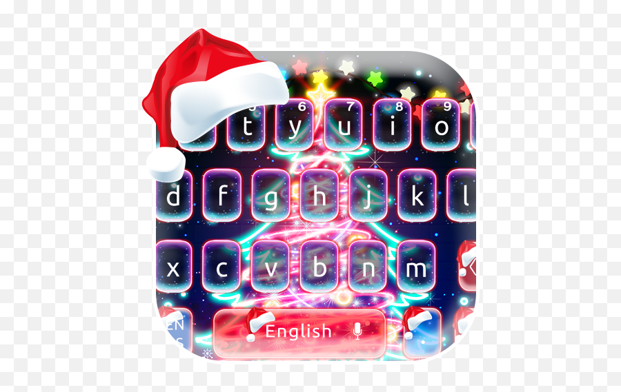 Neon Christmas Keyboard - Graphic Design Emoji,Christmas Emoji Messages