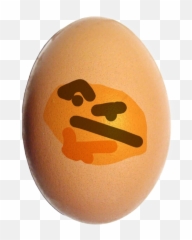 egg intstagram meme sticker thonk freetoedit - Thinking Emoji Meme Png