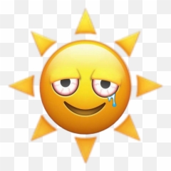 The Newest Stoned - Sun Emoji Transparent,Stoned Emoji
