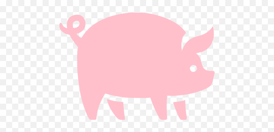 Pink Pig Icon - Pink Pig Logo Transparent Emoji,Piggy Emoticon