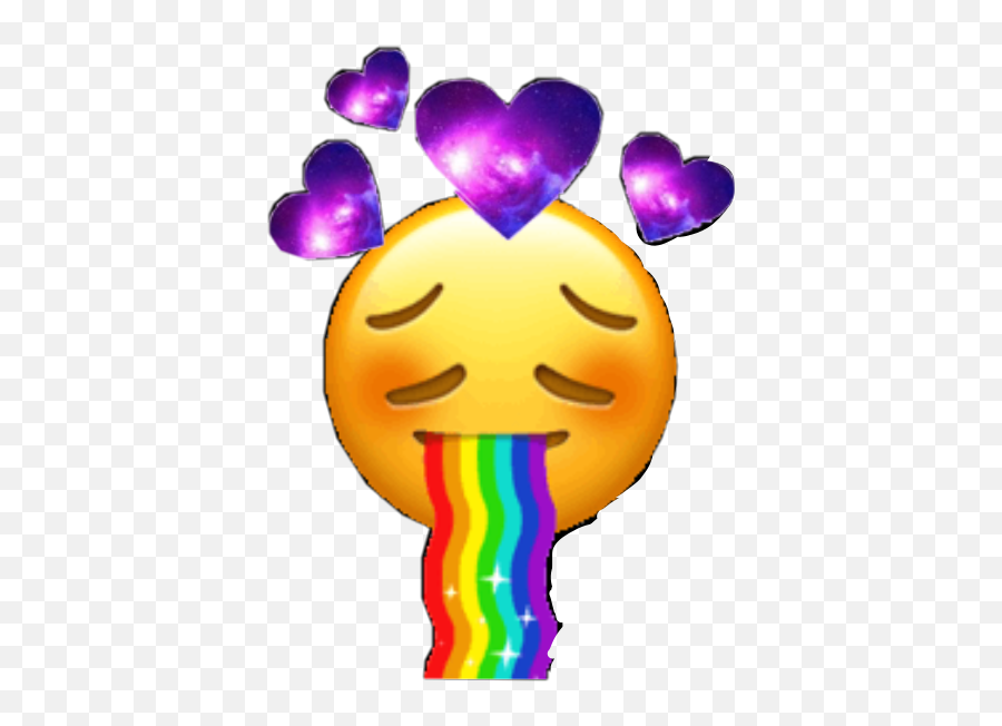 Largest Collection Of Free - Toedit Vomit Stickers On Picsart Love Heart Crown Neon Lighting Png Download Emoji,Emoji Puking