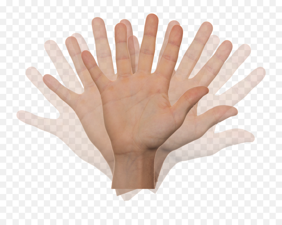 Hand Wave Motion Movement Fingers - Wave Goodbye Emoji,Cross Fingers Emoji
