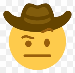 Discord Emoji - Sad Cowboy Transparent