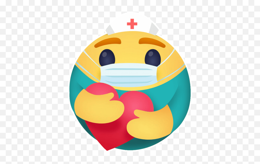 The Nurse Emoji - Care Reaction Without Heart,Nurse Emoji